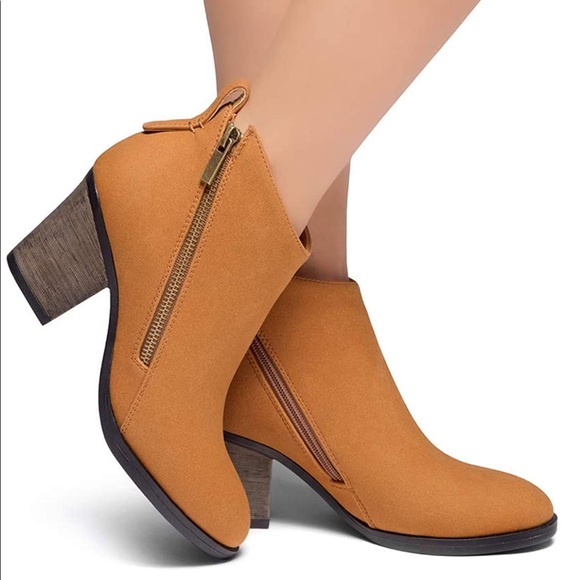 Block Heel 🔥 Ankle Booties - Picture 1 of 4